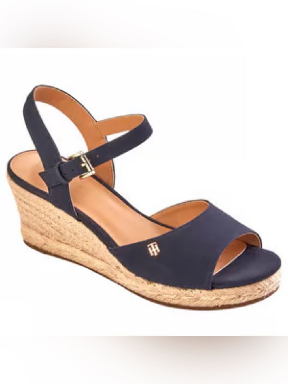 Tommy Hilfiger Gallie navy wedge sandals, Women’s size 8